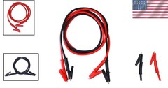 2 Pieces Silicone 39-Inch Alligator Clip Leads, 5A Max Current for Testing