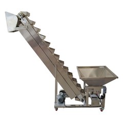 Industrial Stainless Steel Bucket Elevator 220V 400W Automatic Feeding Machine