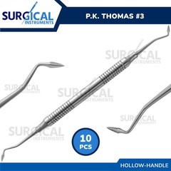 10 Pcs Pk Thomas 3 Wax Modeling Carver Dental Hollow Handle Restorative German G