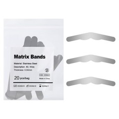 20pc/kit Dental universal Matrix Bands Tofflemire Stainless Steel band #1#2#3#13