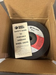 New Black & Decker Abrasive Wheels, 7”x1/4”x7/8”, 47033, Box of 10pcs
