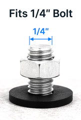 1/4″ ID Rubber Washers 1/4″ ID X 1/2″ OD X 1/16″ Thick Various Pack Quantities