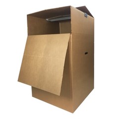 UBMOVE Shorty Wardrobe Moving Box (2 Piece) 20″ x 20″ x 34″