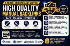 🚀 1-MONTH SEO BACKLINK SERVICE – SAFE & MANUAL LINK BUILDING