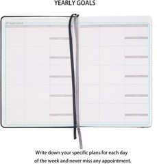 Premium UNDATED Weekly & Monthly Planner (Black)