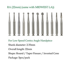 Wave Dental Surgical Burs Carbide Latch Low Speed Contra Angle Bur RA SURG 2 4 6