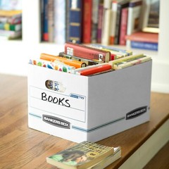 Bankers Box Basic Duty Letter/Legal File Storage Box with Lids, 10 Pack
