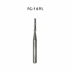 NEW 10Pcs Dental Lab Carbide Burs Drills FG169L# Tapered Fissure High Speed Bur