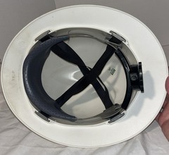 MSA V-Gard ANSI Z89.1 Class E / G 1997 White Medium 7 Safety Hard Hat CEMEX WEAR