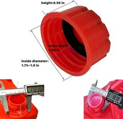 “5 Gallon Gas Can Cap , for Most 1/2/3/5 Gallon Gas Cans, Portable Gas Tank Li..