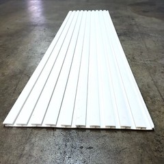 Rigid PVC Plastic 48″ W x 6″ H Linking Slatwall Panel Sheets WHITE – BRAND NEW!