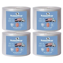 Bubble Wrap Roll 175ft 3/16 Perforated Cushioning Small Bubble Wrap Sheets 175ft