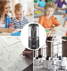 AFMAT Electric Pencil Sharpener Auto Stop Fast for No.2 & Colored Pencils