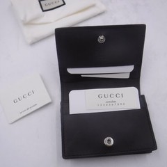 OEM Gucci 544474 Dark Brown Microguccissima Leather Card Case Wallet Snap Close