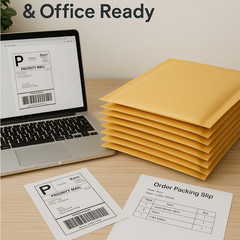 6”x10” Kraft Paper Padded Bubble Envelopes Mailers Shipping Case 6”x10” 30pc