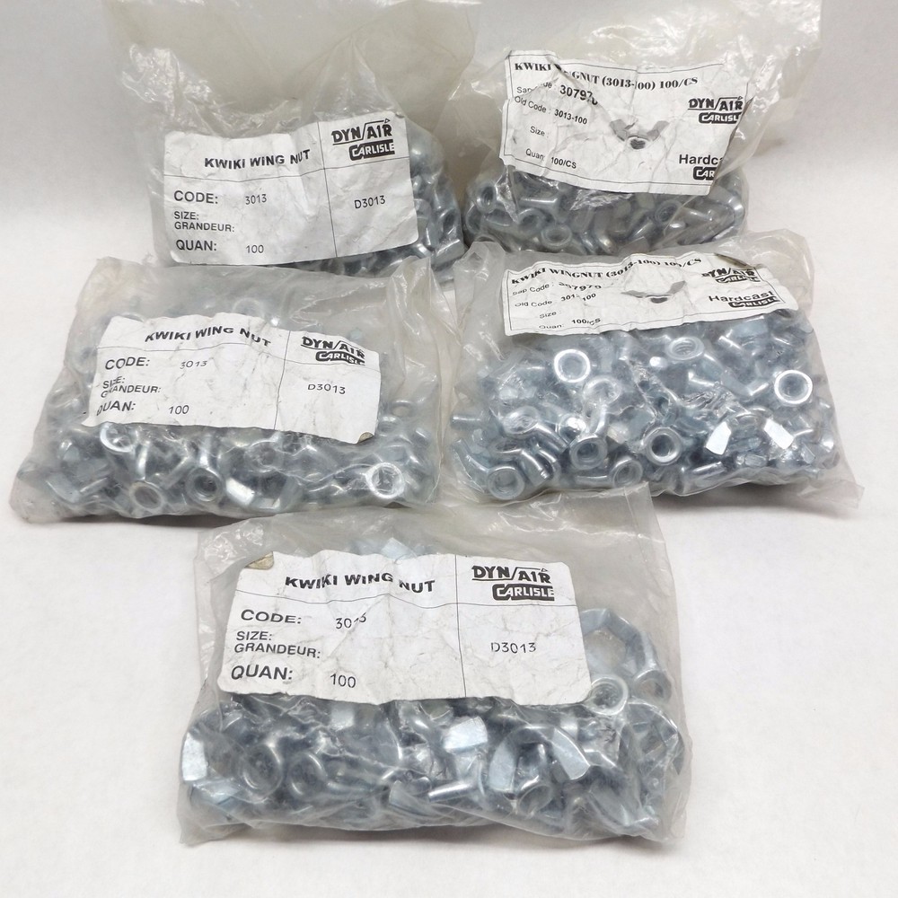 Lot of 500 Hardcast Kwiki 3013–100 Wingnut