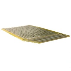 5cm x 7cm Yellow PCB Printed Circuit Board, 5 Pack, 432 Holes, 32 Pads