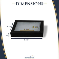 6 Pack of 4 x 5 x 3/4 Riker Display Cases Box for Collectibles Jewelry & More