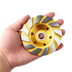 2PCS 4″ Diamond Grinding Cup Wheel Turbo Grinder Disc for Concrete Stone