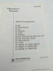 Allison Operators Manual AT MT HT Series Transmissions OM1334EN