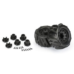 Pro-Line Racing Dumont 2.8 Sand/Snow Mtd Raid Blk Whls F/R Pro1019310 Rc Tire