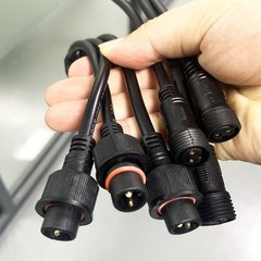 IP67 Outdoor Waterproof Male Female Cable Plug Parallel Connector Cable Splitter