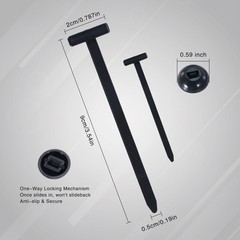 50PCS Nylon Universal Cable Heavy Duty Tie Buckle Self Locking Zip Ties Holder