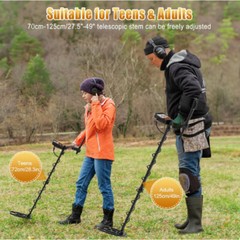 LCD Display Metal Detector Gold Digger Finder 10″ IP68 Waterproof Search Coil
