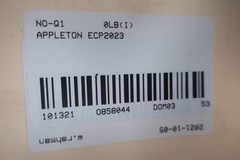 Appleton ECP2023 Plug 3p 2w 20a Amp 125v-ac