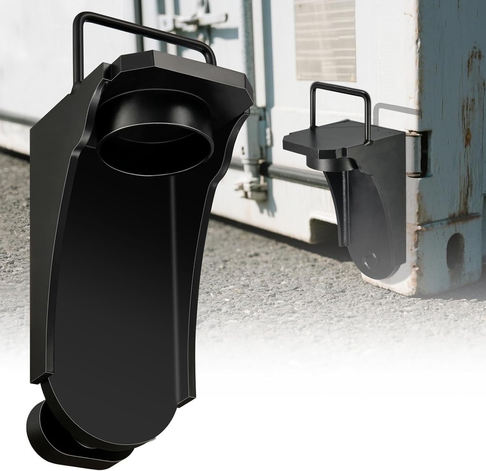 Shipping Container Jack Lug W/ U-Shaped Handle Jack Leveling Attachment Black