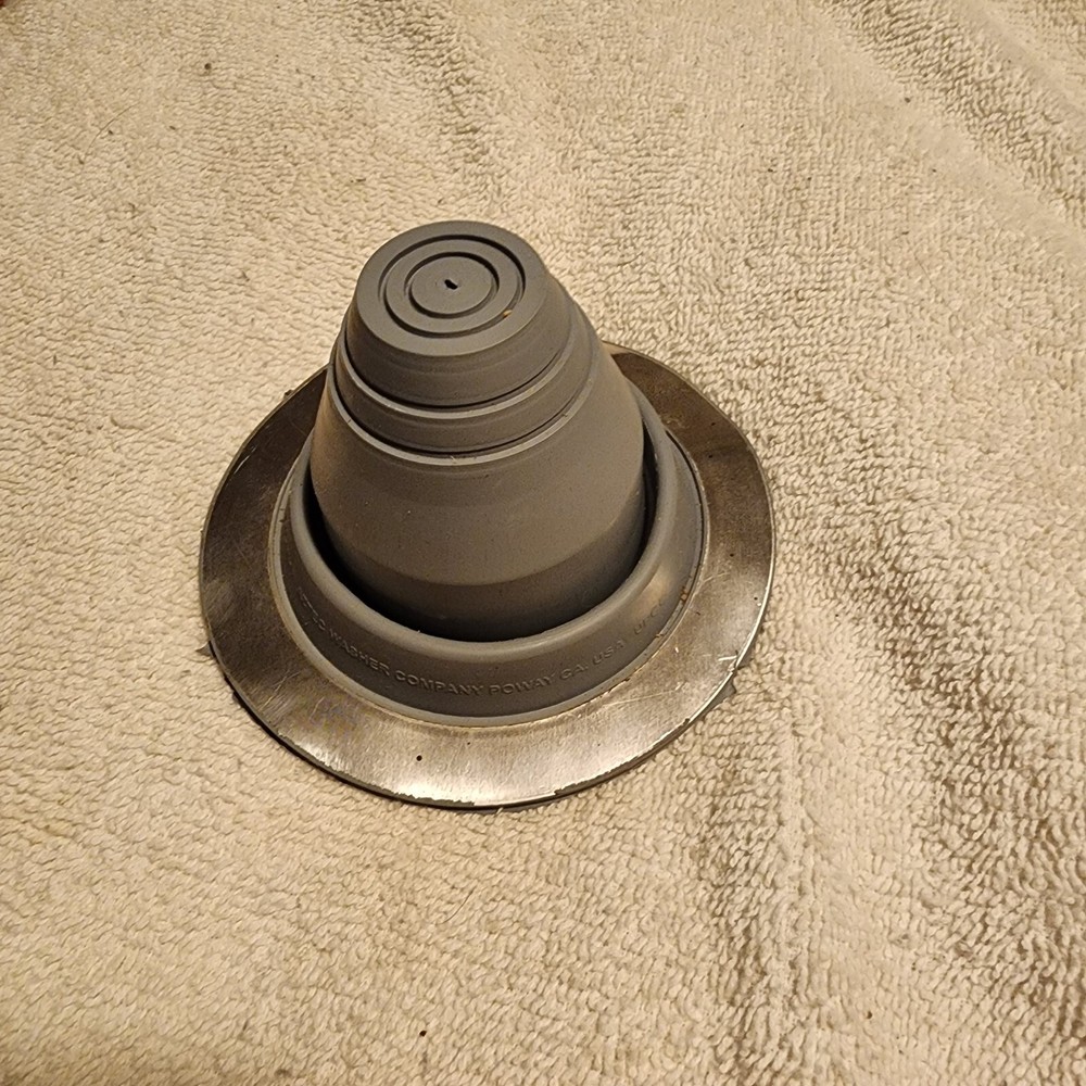NEW #1 Size Gray Pipe Flashing Boot EPDM Rubber 1/4″ – 2 1/2″ Metal Roof 81820
