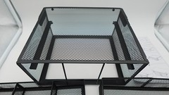 2-tier Black Mesh Under Desk Drawer Organizer Storage Tray Slide Out Space Saver