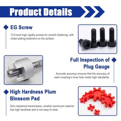 3mm 4mm 5mm 6mm 7mm 8mm CNC Flexible Plum Coupling Shaft Coupler Connect D14 L22