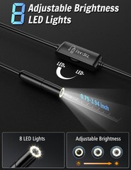 Endoscope Camera Borescope Snake Inspection HD Camera For iPhone Android Phones