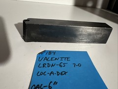 valenite LRDN-65 indexible carbide lathe toolholder 6”OAL 1”Shank Turning Round