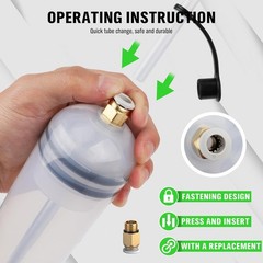 200cc Fluid Extractor Filling Syringe Pump Manual Suction Vacuum Fuel Transfer