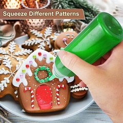10Pcs Squeezy Condiment Bottles 100ml Plastic Squeezy Sauce Bottles with Nozzles