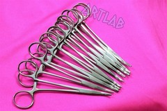 10 PC MOSQUITO HEMOSTAT FORCEPS 5″ CURVED STAINLESS STEEL SURGICAL MEDICAL