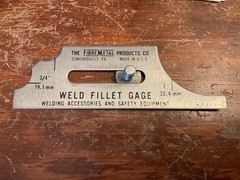 The Fibre Metal Products Co Weld Fillet Gage 7pc Welding Gauge – Made in USA