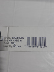 DELAVAL WHITE MILK FILTERS, SEWN SOCK(50 PCS)-830764080