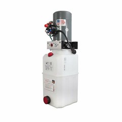 Single Acting Hydraulic Pump For Dump Trailers KTI – 12VDC – 6 Quart Reservoir