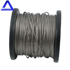 1/16 Wire Rope,304 Stainless Steel,328FT with 150Pcs Crimping Sleeves,7×7 368lbs