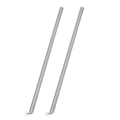 2 PCS 316 Stainless Steel Round Rod 3/8×11.8 Inch 9.5x300mm Solid Shaft