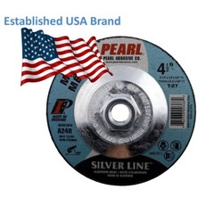 5-PK Pearl Abrasive DC4510TH Depressed Center Grinding Wheel 4-1/2 x 1/4 x 5/8