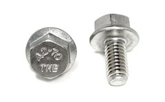 (25) M6 x 1.00 x 12 Stainless Steel DIN6921 A2 Hex Flange Bolts M6x12mm Flange