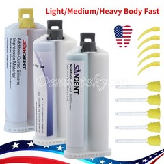 MEDIUM HEAVY LIGHT Material REGULAR SET Dental VPS Impression 50ml Cartridge USA