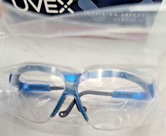 Uvex by Honeywell Genesis Safety Glasses with Uvextreme Anti-Fog Coating S3240