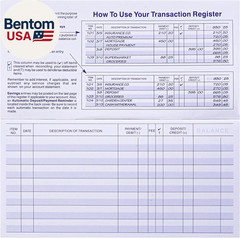 24 PCS Check Registers for Personal Checkbook, Easy to Read Checkbook Register