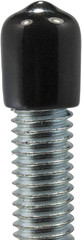 1/2” (12.7 mm) Outer Diameter Flexible Plastic Hole Plugs, Round Black Metal Tub