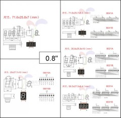 Red led Display 7 Segment Common Cathode/Anode 1-4 Digit0.28/0.36/0.4/0.56/0.8